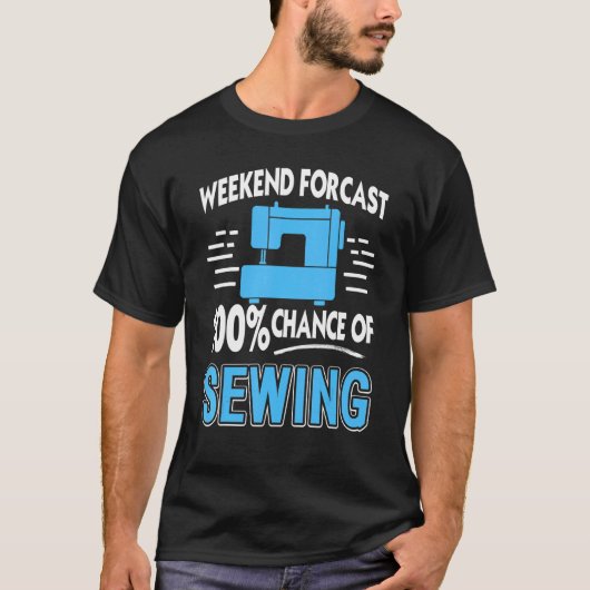 Weekend prognose kans op naaien t-shirt (Voorkant)