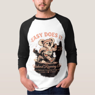 Weekend Running Club Retro Koala T-shirt voor een