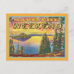 Weekend Save the date Aankondigingskaart