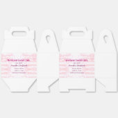 Weekend Social club roze glitters bachelorette fee Bedankdoosjes (Ongevouwen)