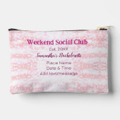 Weekend Social club roze glitters bachelorette fee Etui (Achterkant)