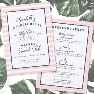 Weekend Social Club Voorbereidende Verlovingsfeest Kaart