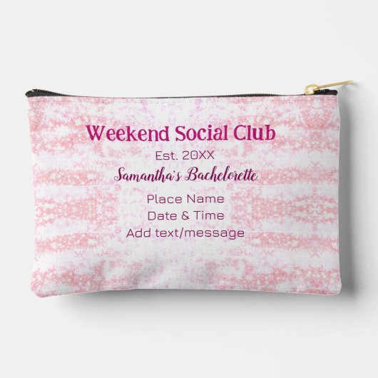 Weekend sociale club roze glitters bruidsmeisje fe etui (Achterkant)