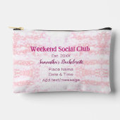Weekend sociale club roze glitters bruidsmeisje fe etui (Voorkant)