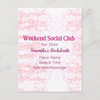 Weekend sociale club roze glittersingleparty