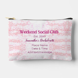 Weekend sociale club roze glittersingleparty etui