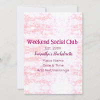 Weekend sociale club roze glittersingleparty
