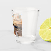 Weekend Trip Personalized Bachelorette Party Shot Glas (Rechts)