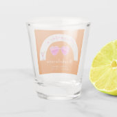 Weekend Trip Personalized Bachelorette Party Shot Glas (Achterkant)