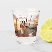 Weekend Trip Personalized Bachelorette Party Shot Shot Glas (Voorkant)