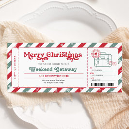 Weekend Uitstapje Kerstcadeaubon Kaart