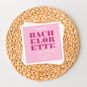 Weekend van de Bold Pink Bachelorette Servet