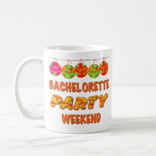 Weekend van Tropical Bachelorette Party Koffiemok (Links)