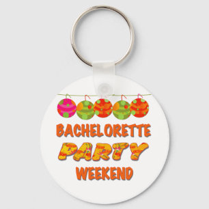 Weekend van Tropical Bachelorette Party Sleutelhanger