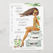 Weekend van Tropische Bachelorette Beach Party Kaart (Voorkant / Achterkant)