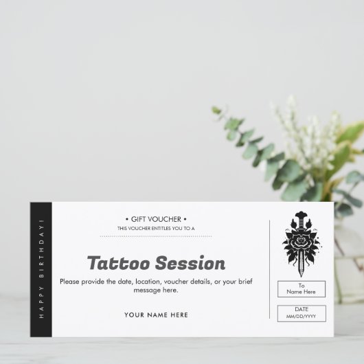 Weekend Verjaardag Verrassing Reis Cadeaubon (Staand voorkant)