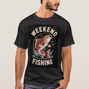 Weekend vissen t-shirt