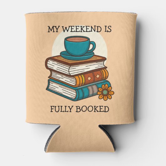 Weekend vol boekenliefhebbers blikjeskoeler (Voorkant)