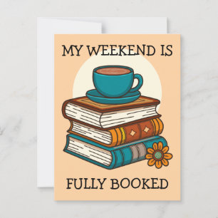 Weekend vol boekenliefhebbers briefkaart