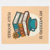 Weekend vol boekenliefhebbers fleece deken (Voorkant (Horizontaal))