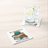 Weekend vol boekenliefhebbers kartonnen onderzetters (Insitu)