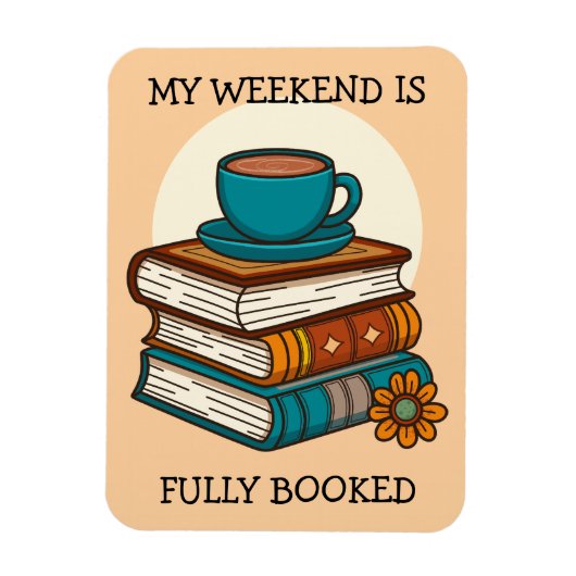 Weekend vol boekenliefhebbers magneet (Verticaal)
