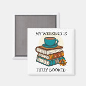 Weekend vol boekenliefhebbers magneet (Voorkant / Achterkant)