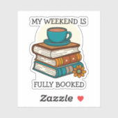 Weekend vol boekenliefhebbers sticker (Vel)