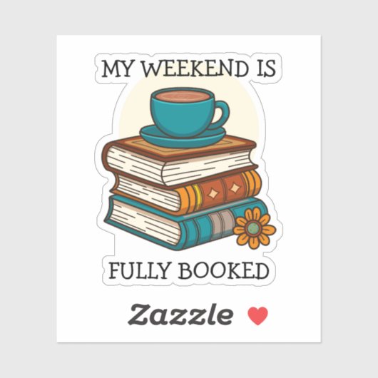 Weekend vol boekenliefhebbers sticker (Vel)