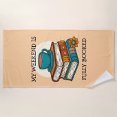 Weekend vol boekenliefhebbers strandlaken (Voorkant)