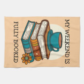 Weekend vol boekenliefhebbers theedoek (Horizontaal)