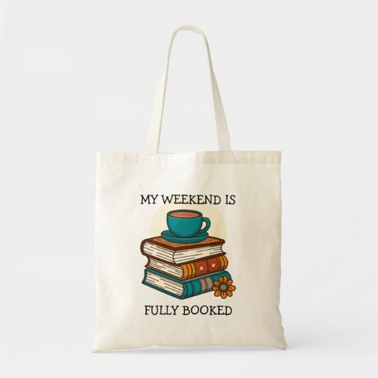 Weekend vol boekenliefhebbers tote bag (Voorkant)