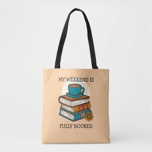 Weekend vol boekenliefhebbers tote bag (Voorkant)
