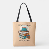 Weekend vol boekenliefhebbers tote bag (Achterkant)