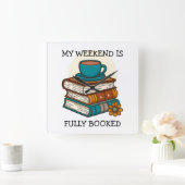 Weekend vol boekenliefhebbers vierkante klok (Huis)