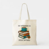 Weekend Volledig Geboekt Boekliefhebbers Tote Bag (Achterkant)