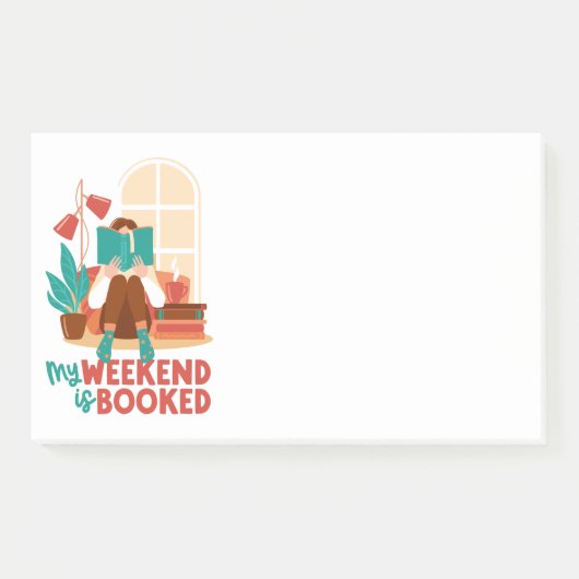 Weekend voor Boekleesliefhebbers  Post-it® Notes (Voorkant)