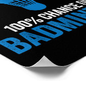 Weekend Voorspelling 100% Kans Op Badminton Grappi Poster (Hoek)