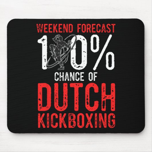 Weekend Voorspelling 100% Kans Op Muay Thai Nederl Muismat (Voorkant)