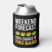 Weekend Voorspelling - 100% Kans op Tiki Bars Blikjeskoeler (Blikje Voorkant)