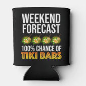 Weekend Voorspelling - 100% Kans op Tiki Bars Blikjeskoeler (Achterkant)