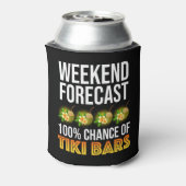 Weekend Voorspelling - 100% Kans op Tiki Bars Blikjeskoeler (Blikje Achterkant)