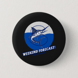 Weekend Voorspelling 100% Kans Ronde Button 5,7 Cm