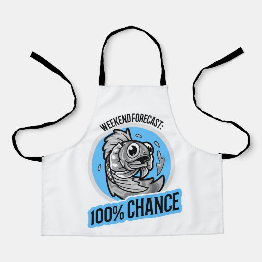 Weekend Voorspelling 100% Kans T-Shirt Schort (Voorkant)