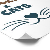 Weekend Voorspelling Boeken & Katten Poster (Hoek)