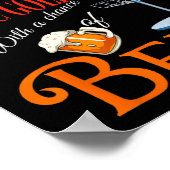 Weekend Voorspelling Disc Golf En Bier Grappige Di Poster (Hoek)