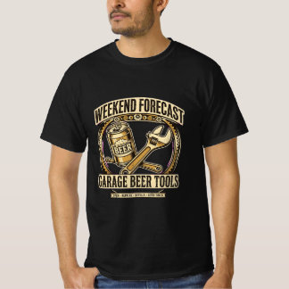 Weekend Voorspelling Garage Bier Gereedschap - Gra T-shirt