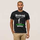 Weekend voorspelling golfkans om t-shirt te drink (Voorkant volledig)