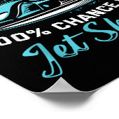 Weekend Voorspelling Jetskiën Grappig Jetski  Poster (Hoek)