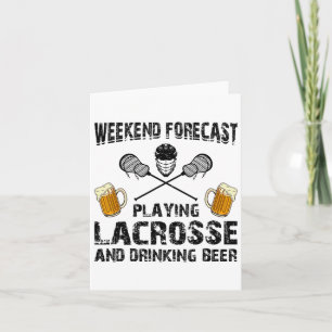 Weekend voorspelling spelen lacrosse en Drink bij Kaart